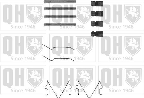 Quinton Hazell BFK690 - Piederumu komplekts, Disku bremžu uzlikas www.autospares.lv