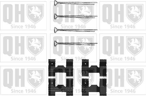 Quinton Hazell BFK631 - Piederumu komplekts, Disku bremžu uzlikas www.autospares.lv