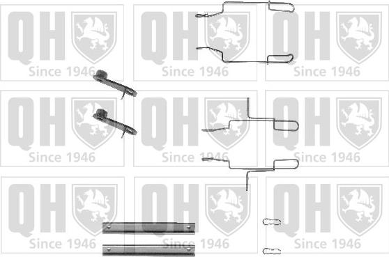 Quinton Hazell BFK624 - Piederumu komplekts, Disku bremžu uzlikas www.autospares.lv