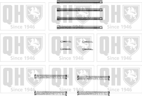 Quinton Hazell BFK679 - Piederumu komplekts, Disku bremžu uzlikas www.autospares.lv