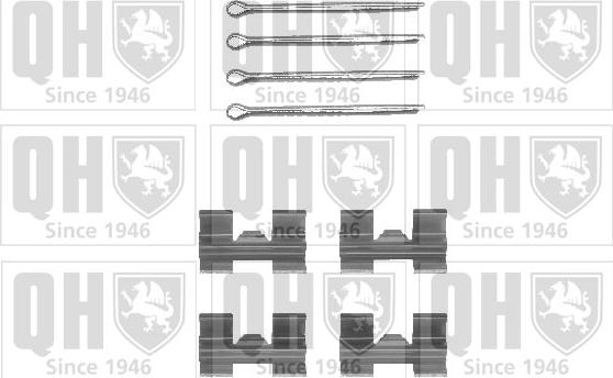 Quinton Hazell BFK678 - Piederumu komplekts, Disku bremžu uzlikas www.autospares.lv