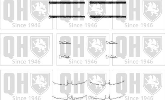 Quinton Hazell BFK806 - Piederumu komplekts, Disku bremžu uzlikas www.autospares.lv