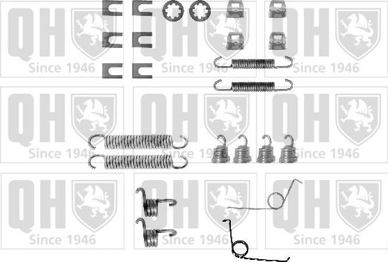 Quinton Hazell BFK366 - Piederumu komplekts, Bremžu loki www.autospares.lv