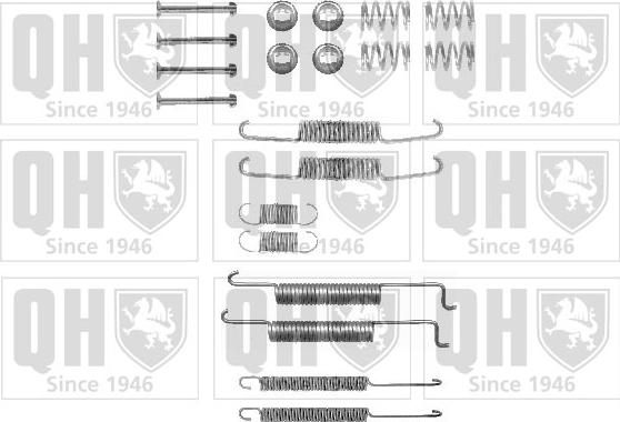 Quinton Hazell BFK305 - Accessory Kit, brake shoes www.autospares.lv