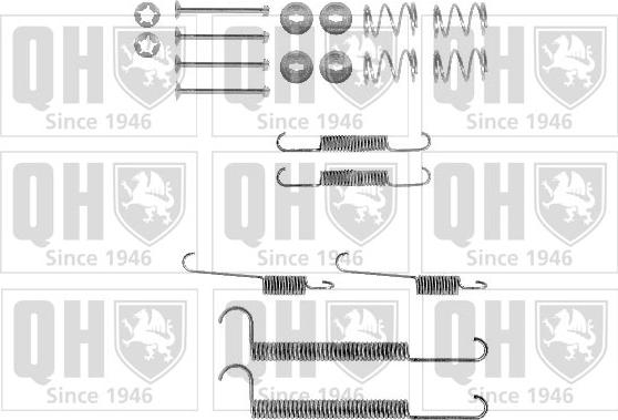 Quinton Hazell BFK299 - Piederumu komplekts, Bremžu loki www.autospares.lv