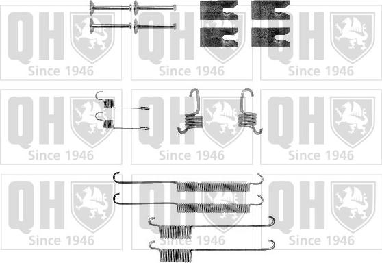 Quinton Hazell BFK294 - Piederumu komplekts, Bremžu loki www.autospares.lv