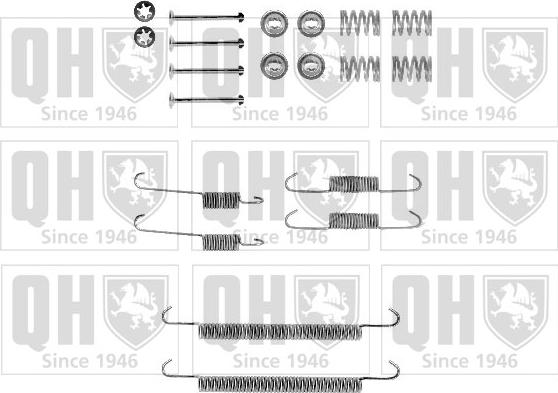 Quinton Hazell BFK289 - Piederumu komplekts, Bremžu loki www.autospares.lv