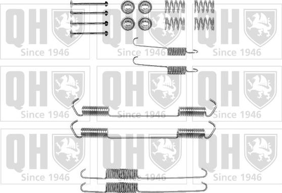 Quinton Hazell BFK283 - Piederumu komplekts, Bremžu loki www.autospares.lv