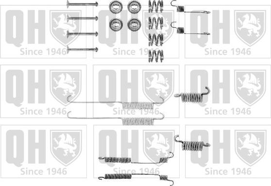 Quinton Hazell BFK237 - Piederumu komplekts, Bremžu loki www.autospares.lv