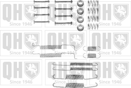 Quinton Hazell BFK225 - Piederumu komplekts, Bremžu loki www.autospares.lv