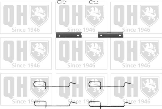 Quinton Hazell BFK741 - Piederumu komplekts, Disku bremžu uzlikas www.autospares.lv