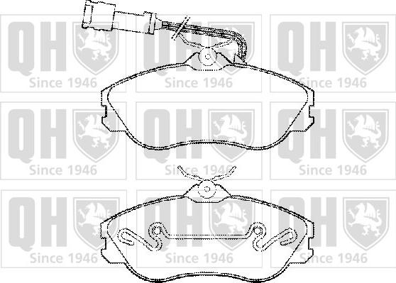 Quinton Hazell BP958 - Bremžu uzliku kompl., Disku bremzes autospares.lv