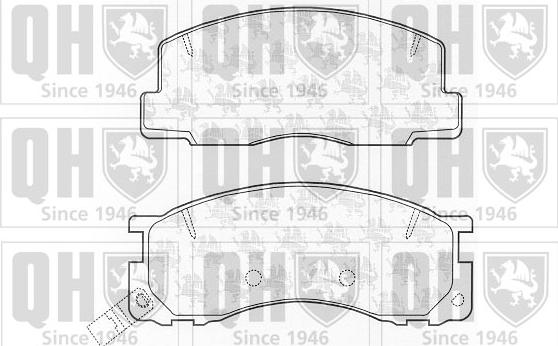 Quinton Hazell BP965 - Brake Pad Set, disc brake www.autospares.lv