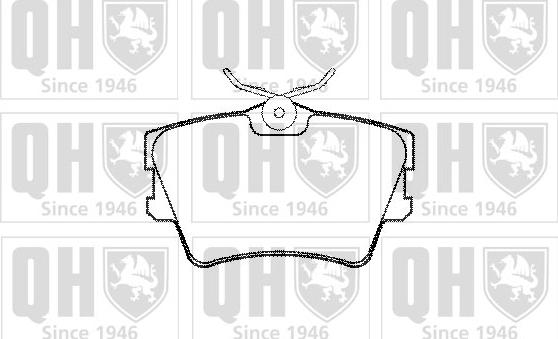 Quinton Hazell BP966 - Bremžu uzliku kompl., Disku bremzes www.autospares.lv