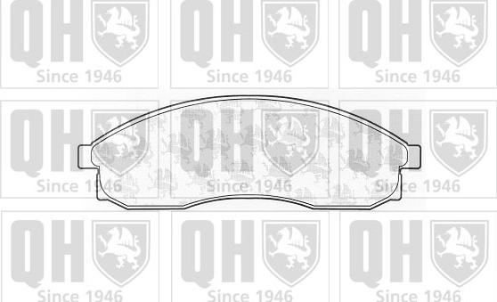 Quinton Hazell BP962 - Brake Pad Set, disc brake www.autospares.lv