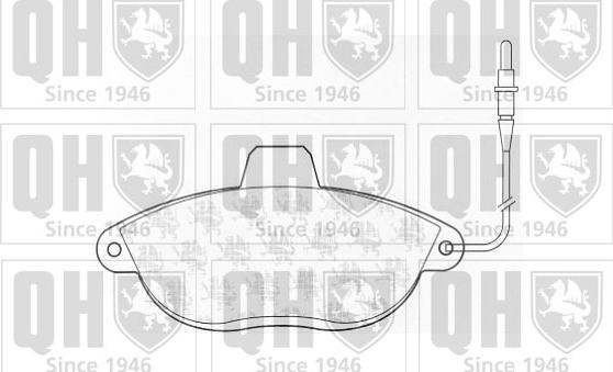 Quinton Hazell BP903 - Brake Pad Set, disc brake www.autospares.lv