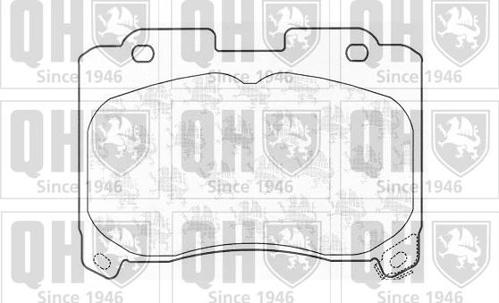 Quinton Hazell BP910 - Brake Pad Set, disc brake www.autospares.lv