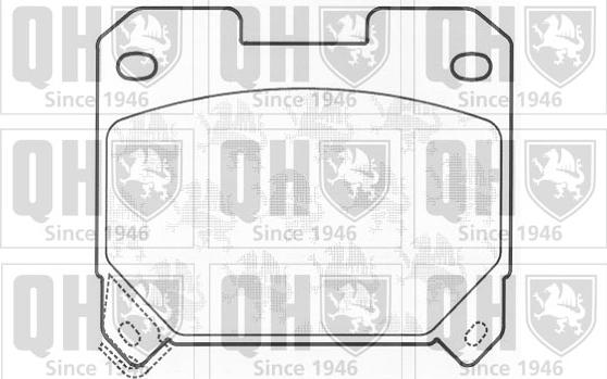 Quinton Hazell BP911 - Brake Pad Set, disc brake www.autospares.lv