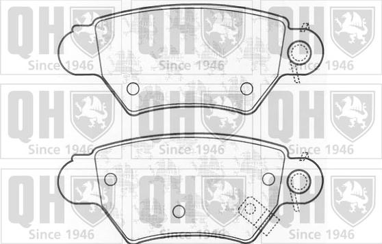 Quinton Hazell BP985 - Тормозные колодки, дисковые, комплект www.autospares.lv