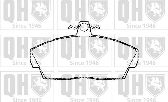 Quinton Hazell BP981 - Bremžu uzliku kompl., Disku bremzes www.autospares.lv