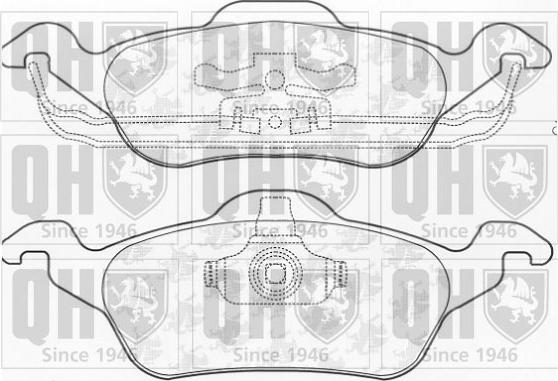 Quinton Hazell BP930 - Brake Pad Set, disc brake www.autospares.lv