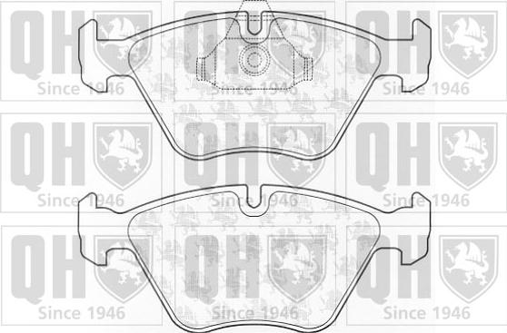 Quinton Hazell BP926 - Bremžu uzliku kompl., Disku bremzes www.autospares.lv