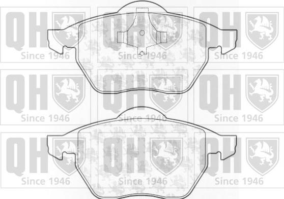 Quinton Hazell BP922 - Brake Pad Set, disc brake www.autospares.lv