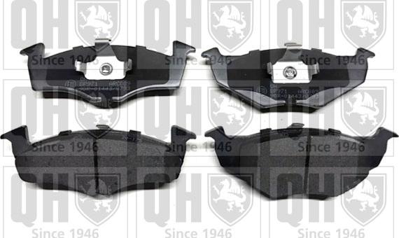 Quinton Hazell BP971 - Тормозные колодки, дисковые, комплект www.autospares.lv