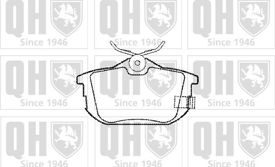 Quinton Hazell BP973 - Brake Pad Set, disc brake www.autospares.lv