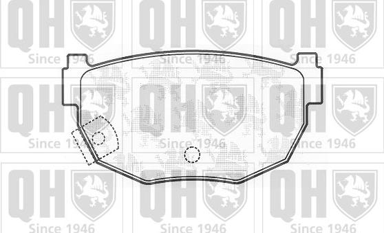 Quinton Hazell BP496 - Тормозные колодки, дисковые, комплект www.autospares.lv