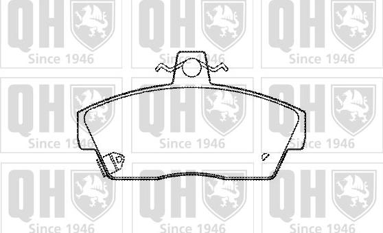 Quinton Hazell BP491 - Brake Pad Set, disc brake www.autospares.lv