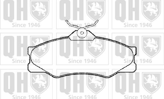 Quinton Hazell BP492 - Bremžu uzliku kompl., Disku bremzes www.autospares.lv