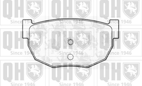 Quinton Hazell BP497 - Тормозные колодки, дисковые, комплект www.autospares.lv