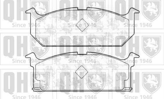 Quinton Hazell BP440 - Bremžu uzliku kompl., Disku bremzes www.autospares.lv