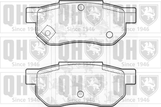 Quinton Hazell BP448 - Bremžu uzliku kompl., Disku bremzes www.autospares.lv