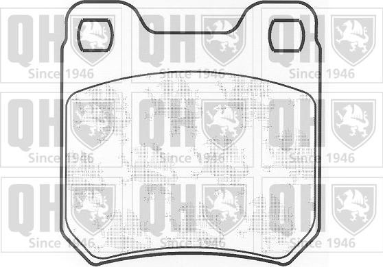 Quinton Hazell BP459 - Тормозные колодки, дисковые, комплект www.autospares.lv