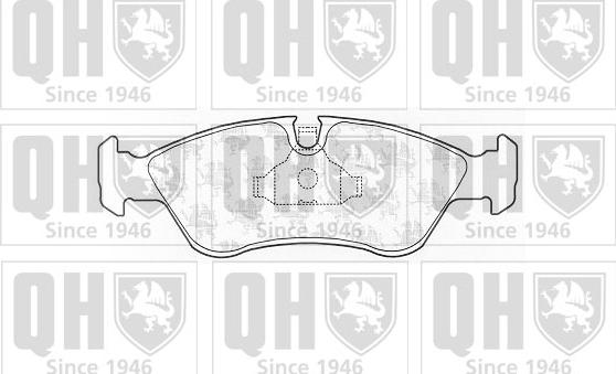 Quinton Hazell BP450 - Тормозные колодки, дисковые, комплект www.autospares.lv