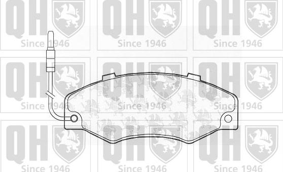 Quinton Hazell BP457 - Bremžu uzliku kompl., Disku bremzes www.autospares.lv