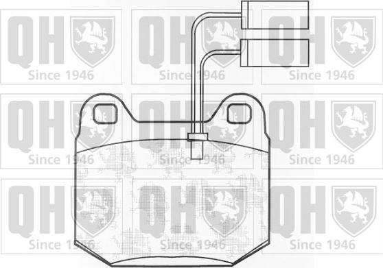 Quinton Hazell BP464 - Brake Pad Set, disc brake www.autospares.lv