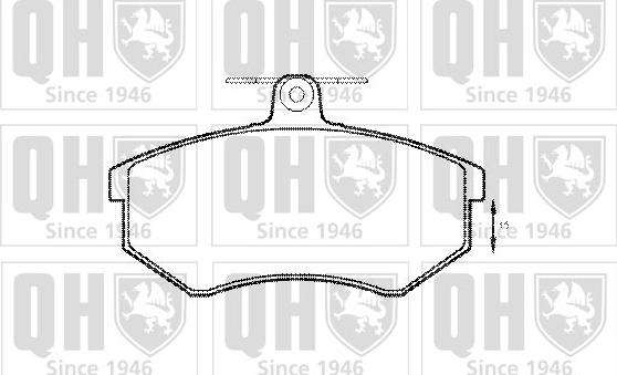 Quinton Hazell BP404 - Brake Pad Set, disc brake www.autospares.lv