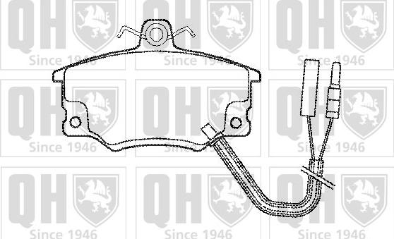 Quinton Hazell BP400 - Bremžu uzliku kompl., Disku bremzes autospares.lv