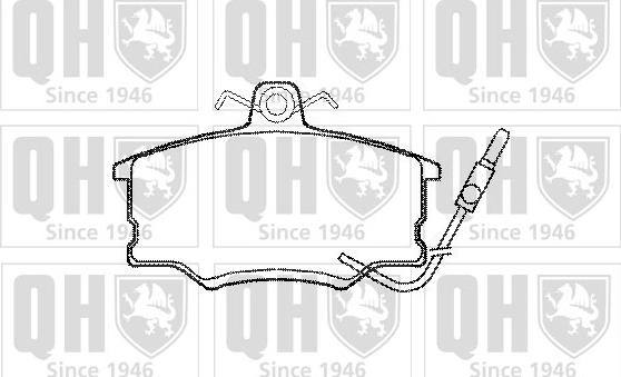 Quinton Hazell BP403 - Тормозные колодки, дисковые, комплект www.autospares.lv