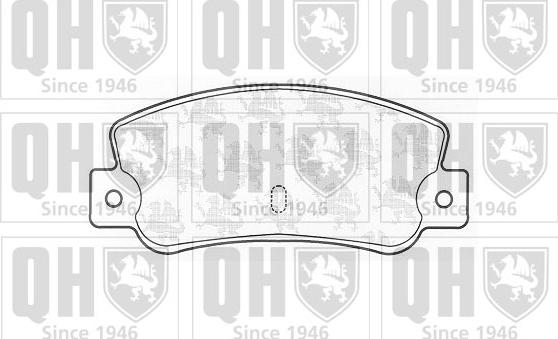 Quinton Hazell BP402 - Brake Pad Set, disc brake www.autospares.lv