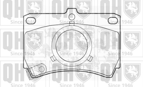 Quinton Hazell BP416 - Bremžu uzliku kompl., Disku bremzes www.autospares.lv