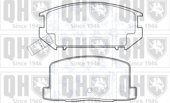 Quinton Hazell BP413 - Brake Pad Set, disc brake www.autospares.lv