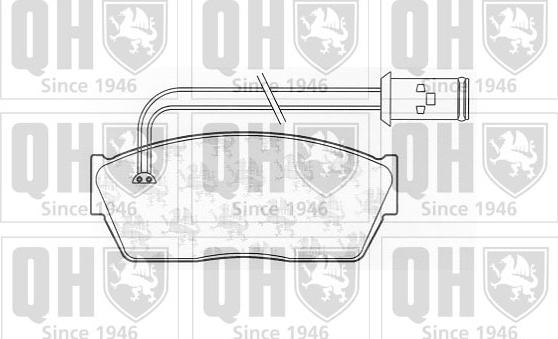 Quinton Hazell BP412 - Brake Pad Set, disc brake www.autospares.lv