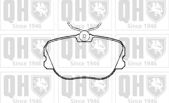 Quinton Hazell BP484 - Bremžu uzliku kompl., Disku bremzes www.autospares.lv