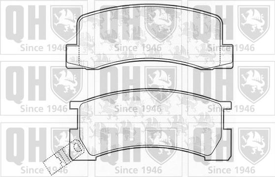 Quinton Hazell BP488 - Brake Pad Set, disc brake www.autospares.lv