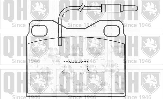 Quinton Hazell BP483 - Bremžu uzliku kompl., Disku bremzes www.autospares.lv