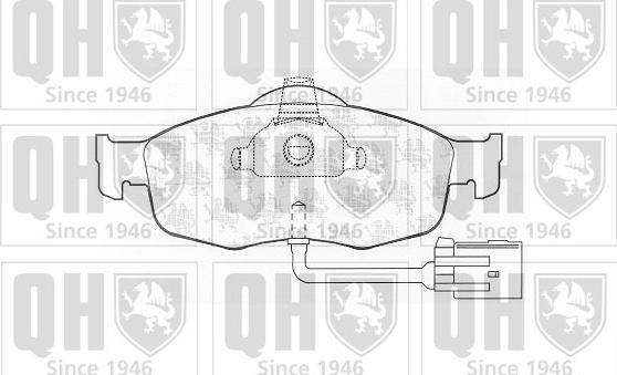 Quinton Hazell BP599 - Bremžu uzliku kompl., Disku bremzes autospares.lv